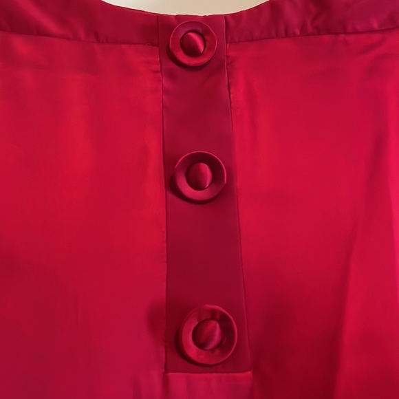 NWT A.B.S. by Allen Schwartz Red Silk Shift Dress. NWT Size 2. - Picture 8 of 12